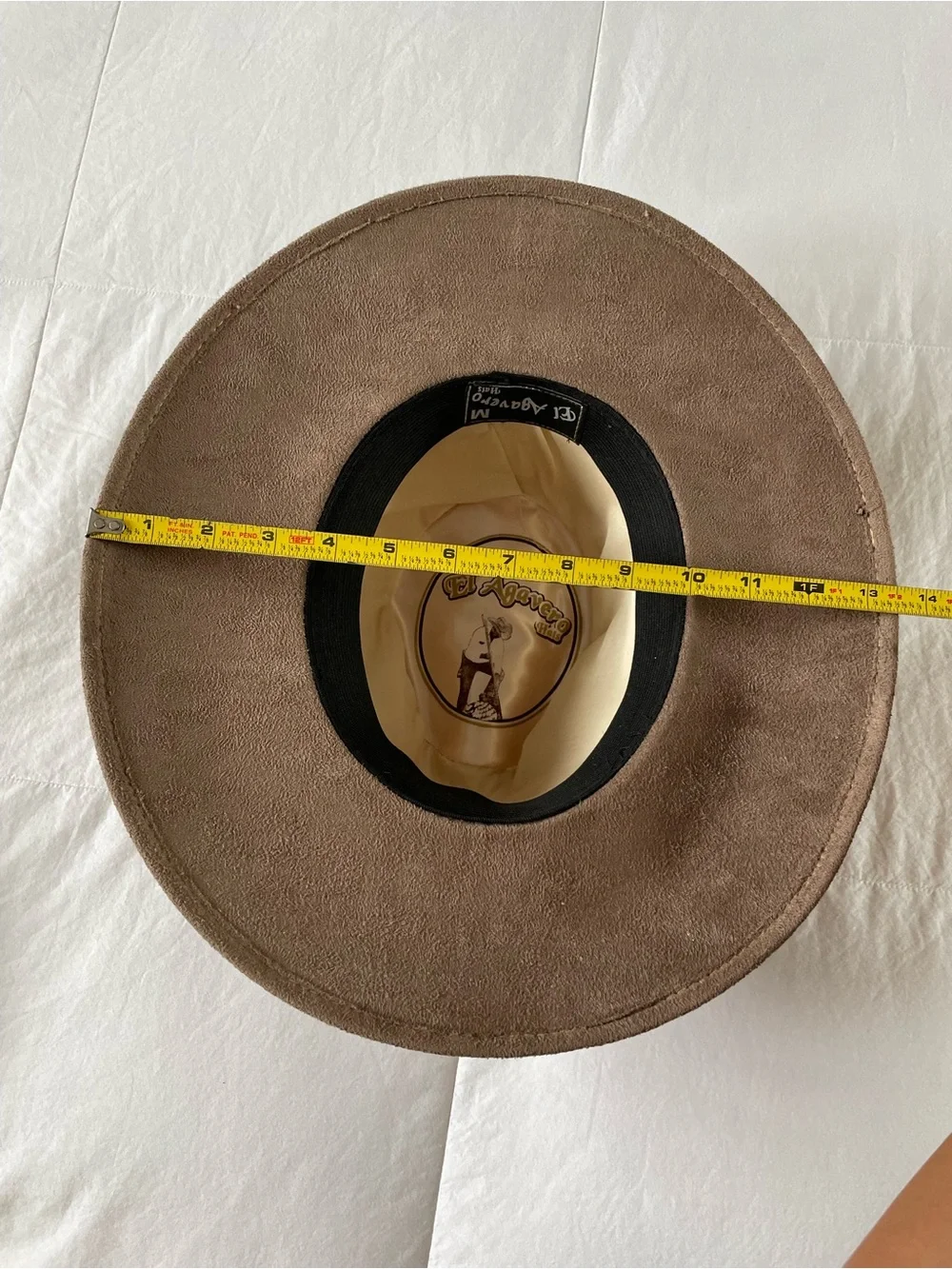 El Agavero México Western Tejana Hat Brown Microsuede Medium